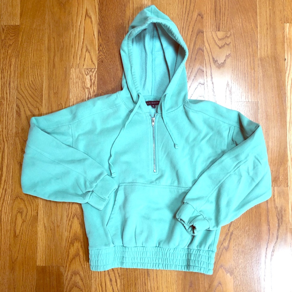 L.A. Hearts Cropped Zip Hoodie
